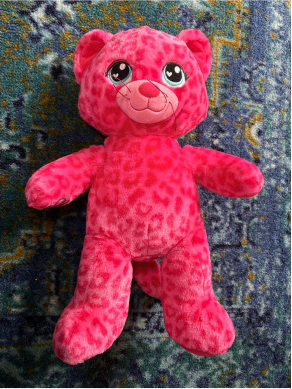 Build-A-Bear Workshop Pink Leopard Plush 2016 RTD